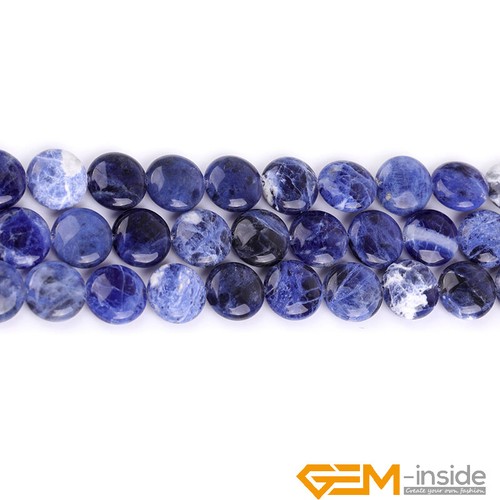 Assorted Gemstones Natural Coin Spacer Loose Beads For Jewelry Making Strand 15" - Picture 79 of 195