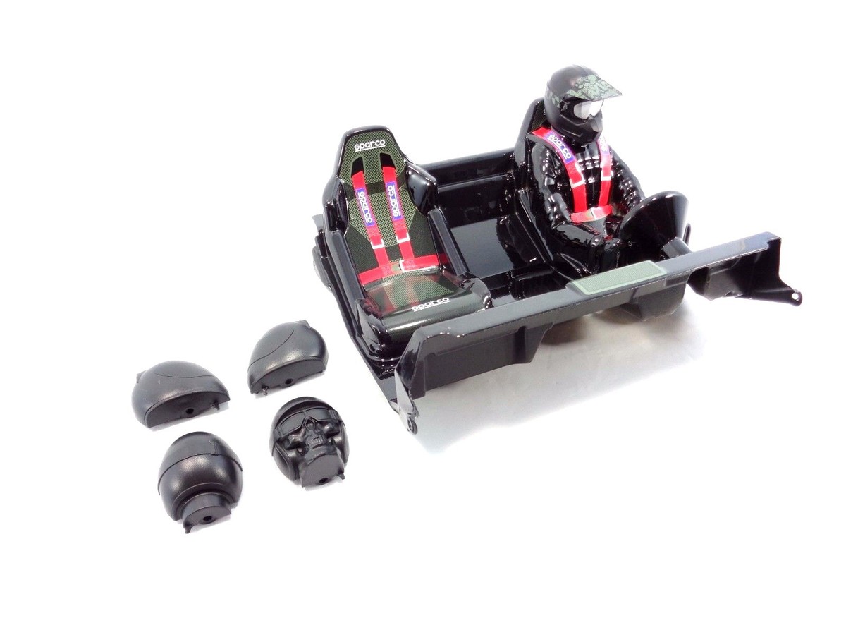 NEW AXIAL WRAITH SPAWN GREY BODY & INTERIOR SET 1/10 CRAWLER SHELL