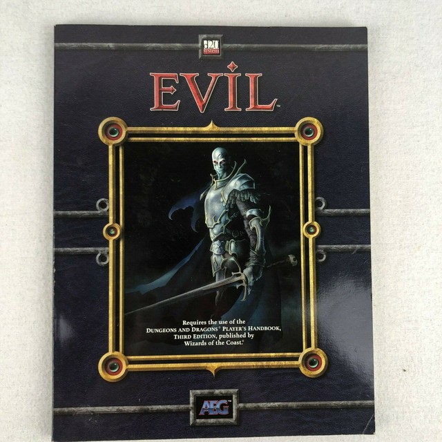 Dungeons & Dragons Evil Sourcebook AEG 8501 D&D D20 Softcover