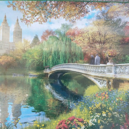 Rompecabezas 1000 piezas Nueva York Central Park Bow Bridge Otoño Paisaje - Imagen 4 de 4