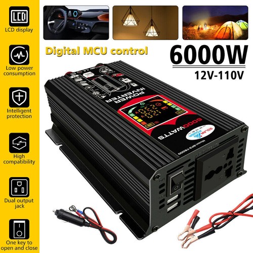 12V-110V reiner Sinus Wechselrichter - LCD, Überlast-/Kurzschlussschutz - Bild 22 von 23