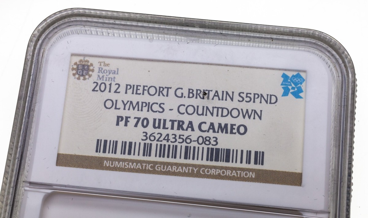 2012 Piefort S5£ Great Britain Olympics Countdown NGC PF70