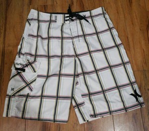 hurley white board shorts
