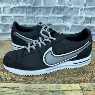 Nike Cortez Basic Premium Black Wolf Gray Running 844791-004 Mens Size 8 Rare