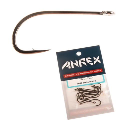 Ganchos para atar moscas de agua salada Ahrex SA220 Streamer púa pequeña afilar químicamente - Imagen 2 de 4