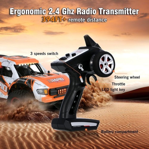 1:14 4WD Brushless 70KM/H Hochgeschwindigkeits-Fernbedienung Auto RC Drift Truck - Bild 3 von 13