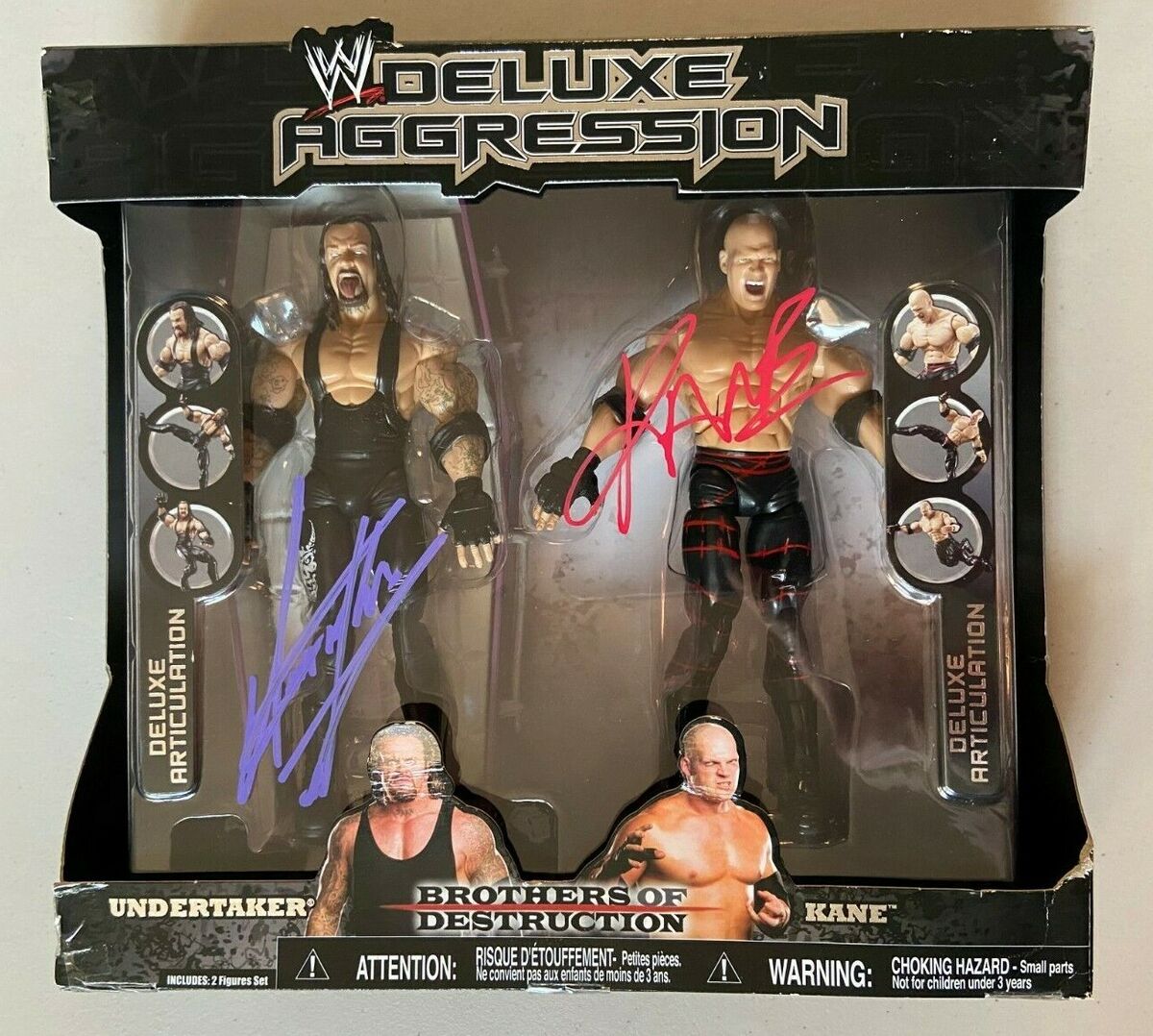 WWE UNDERTAKER vs KANE Exclusive Signed Autographed WWE UNDERTAKER vs KANE Exclusive Signed Autographed