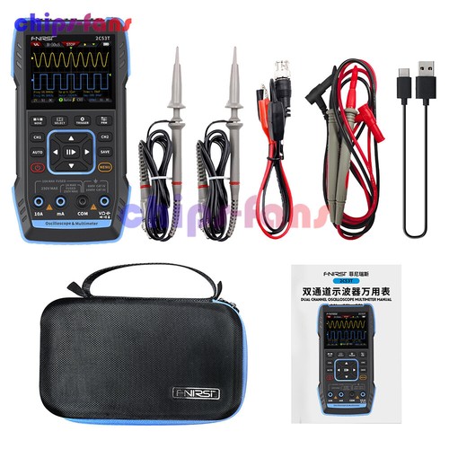 FNIRSI 2C23T / 2C53T Handheld Digital Oscilloscope Multimeter Signal Generator - Picture 12 of 13