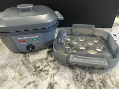 Hamilton Beach 6-in-1 Electric Egg Cooker Sous Vide Style Egg Bite Maker Poacher