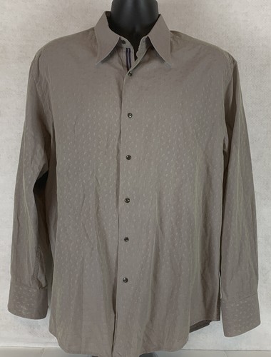 Robert Graham Men's Dress Shirt Long Sleeve Flip Cuff Sz XL - Picture 2 of 10