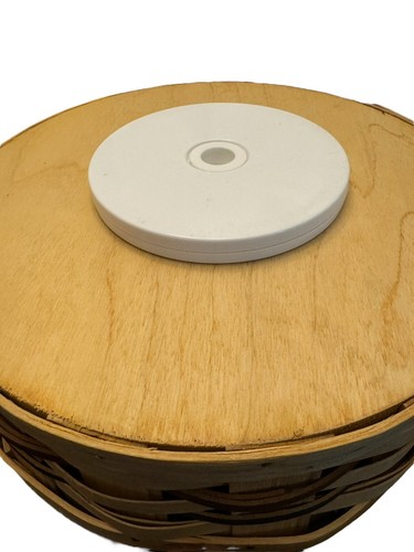 Peterboro Korb drehbar Lazy Susan 12" Leder gewebt & Ledergriffe dreht sich - Bild 5 von 8