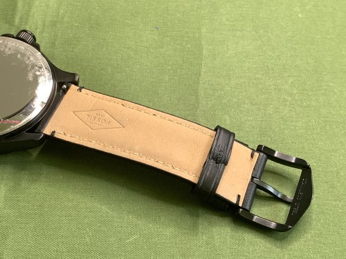 FOSSIL JR1458 Black Dial Black Leather Strap 10 ATM S/S QUARTZ MEN'S WRIST WATCH - Picture 12 of 18