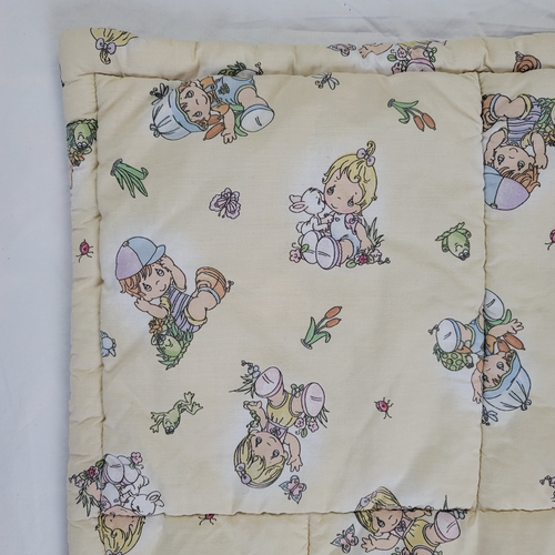 Precious Moments Baby Quilt Blanket Plush Bunny Rabbit Girl Boy Frog 30x40 - Picture 13 of 14