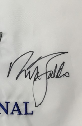 Prendedor firmado por Nick Faldo 2018 Ryder Cup Le Golf National bandera Beckett BR77418 - Imagen 3 de 4
