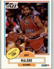 1990-91 Fleer Jeff Malone #195 Utah Jazz