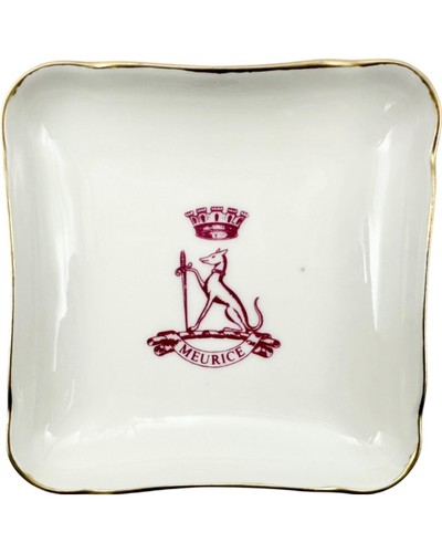 Vintage 5-Star Le Meurice Hotel Paris Ashtray White Trinket Dish - Picture 10 of 10