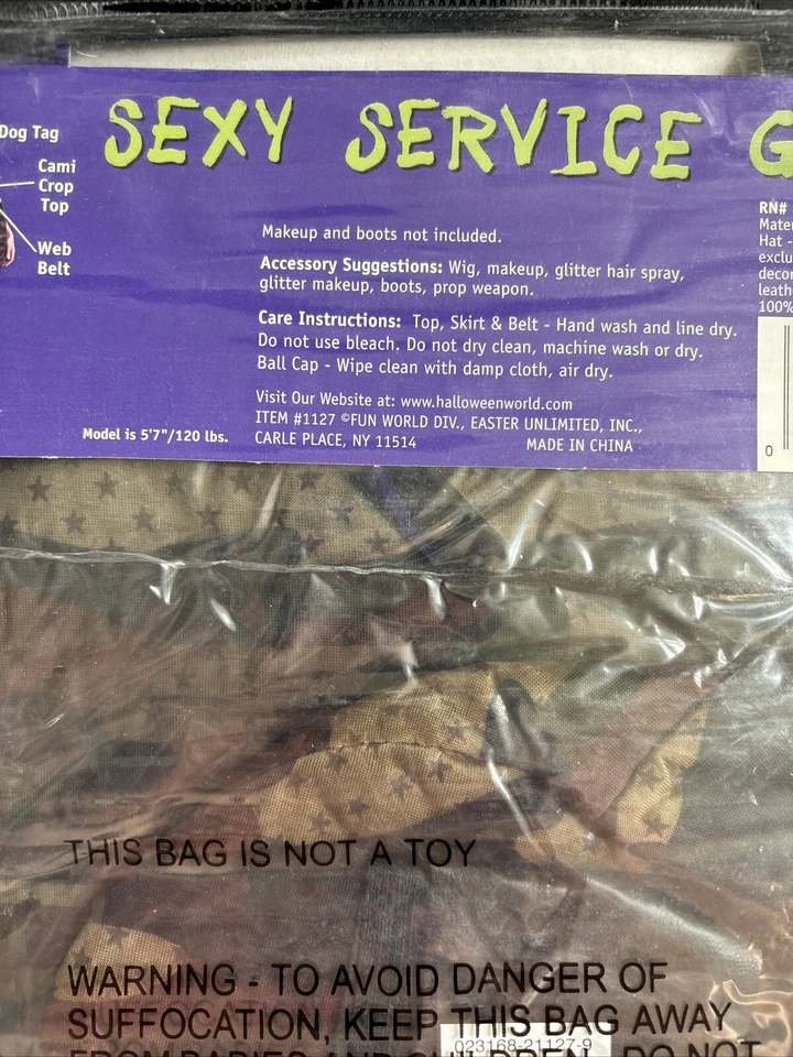 Soldado Camuflaje Brillante - 5 Piezas Disfraz Halloween - Mundo Divertido - Adulto (M/L) Foto 3 de 4