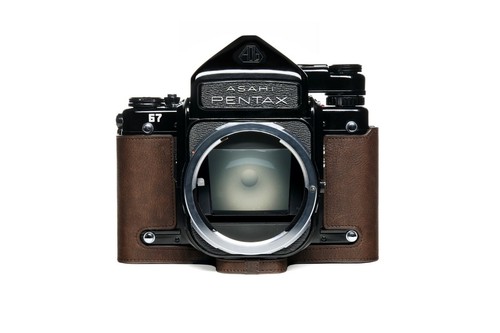 Genuine Real Leather Half Camera Case Bag Cover for Pentax 67 6x7 67 TTL - Picture 15 of 52