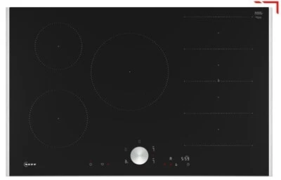 Neff T68TTV4L0 Induktionskochfeld 80 cm Schwarz mit Rahmen aufliegend N90 - Bild 1 von 4