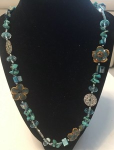 Womens-Vintage-Boho-TURQUOISE-Necklace-Ethnic-Tribal-Long