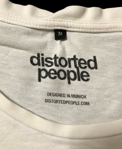 Distorted People Barber Butcher DP White Graphic T Shirt Sz. M - 第 3/4 張圖片