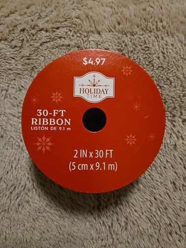 Neu Holiday Time Weihnachten Winter verdrahtet rot/schwarz Büffel Karo Band 2" 30' - Bild 3 von 5