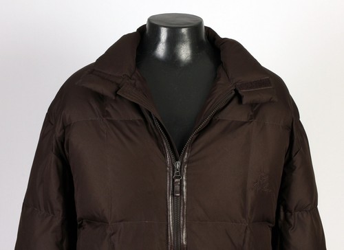 Loro Piana Nylon / Leather / Down Puffer Jacket - Brown - 3XL - $4500 Retail - Picture 22 of 22