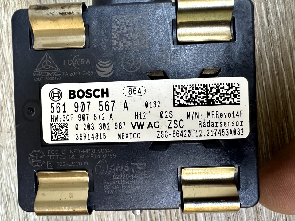 2020-22 VW PASSAT КРУИЗ-КОНТРОЛЬ ДАТЧИК РАССТОЯНИЯ OEM ДЕТАЛЬ # 561.907.567.A - Изображение 2 из 4