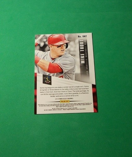 Panini Select Skills #SK2 2013 Mike Trout Angels como nuevo - Imagen 3 de 3