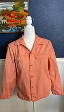 VTG Pendleton Originals Melon Pink Utility Jacket Button Western Zip Sz Medium M
