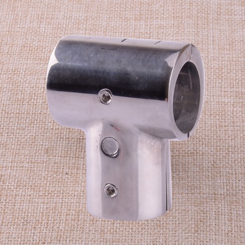 T-Stück 316 Edelstahl 1" 25mm 90° Rohrverbinder Reling Boot Rohr 3 Wege - Bild 3 von 4