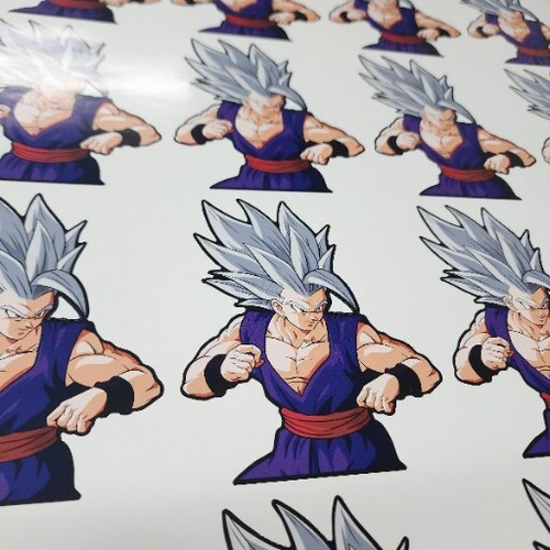 (2 adesivi) Bastoncini anime Gohan 4." Adesivo a colori x 5 - Foto 3 di 4