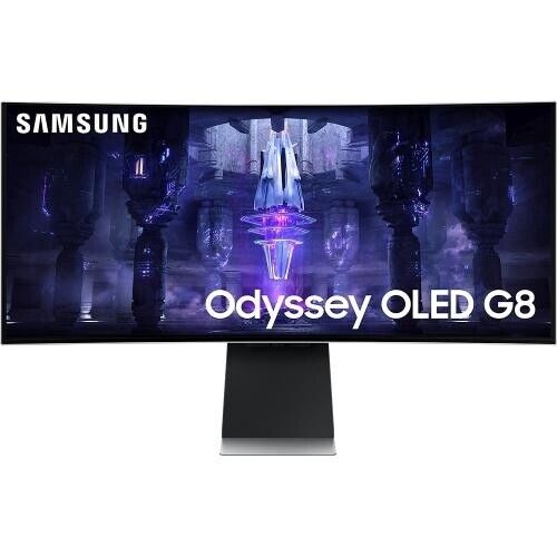Samsung Odyssey G8 LS34BG850SU,QD-OLED Curved 34inch, 3440x1440, Black-White - Picture 1 of 10