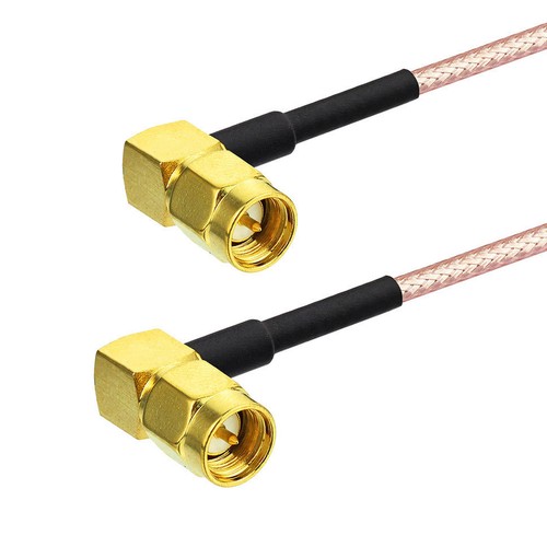 10-Pack SMA Male Right Angle to SMA Male Right Angle RG316 Coaxial Cable 30cm - Picture 1 of 2