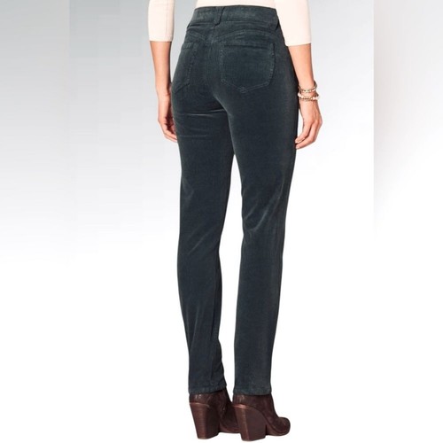 Democracy Ab solution corduroy pants with soft stretch in dark pine NWT size 6P - Picture 2 of 9