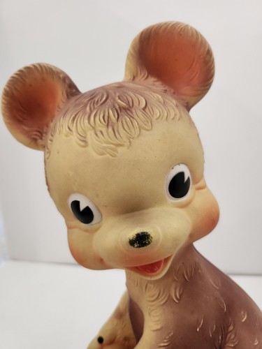 VINTAGE Squeaky Rubber Bear Toy  BY REMPEL MFG. INC made in AKRON,OH USA No Box - Picture 8 of 11
