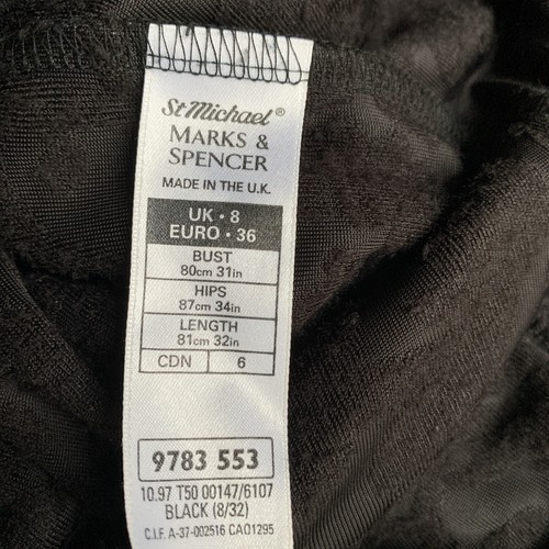 Marks & Spencer Womens Dress Size 8 Black - Picture 10 of 11