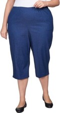 Alfred Dunner Denim Capri Plus Size 09610