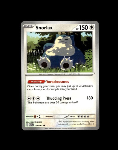 Snorlax Munchlax Pokemon Card! Holo/Reverse Holo Rare EX V VMAX Full Art Cards! - Picture 12 of 88