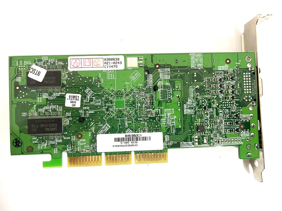 ASUS V9180MAGIC/T/64M/4L NVIDIA GEFORCE4 AGP CARD VGA SVID COMP OUT MXB145 SALE - Image 2 of 3