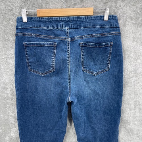 Westbound Jegging Woman 16P Blue High Rise Pull On Denim Dark Wash Stretch - Picture 4 of 11