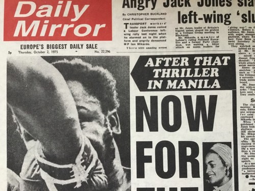 PÓSTER/PÁGINA DE PERIÓDICO: 1975: ALI DERROTA A FRAZIER EN “THRILLER IN MANILA” - Imagen 6 de 13