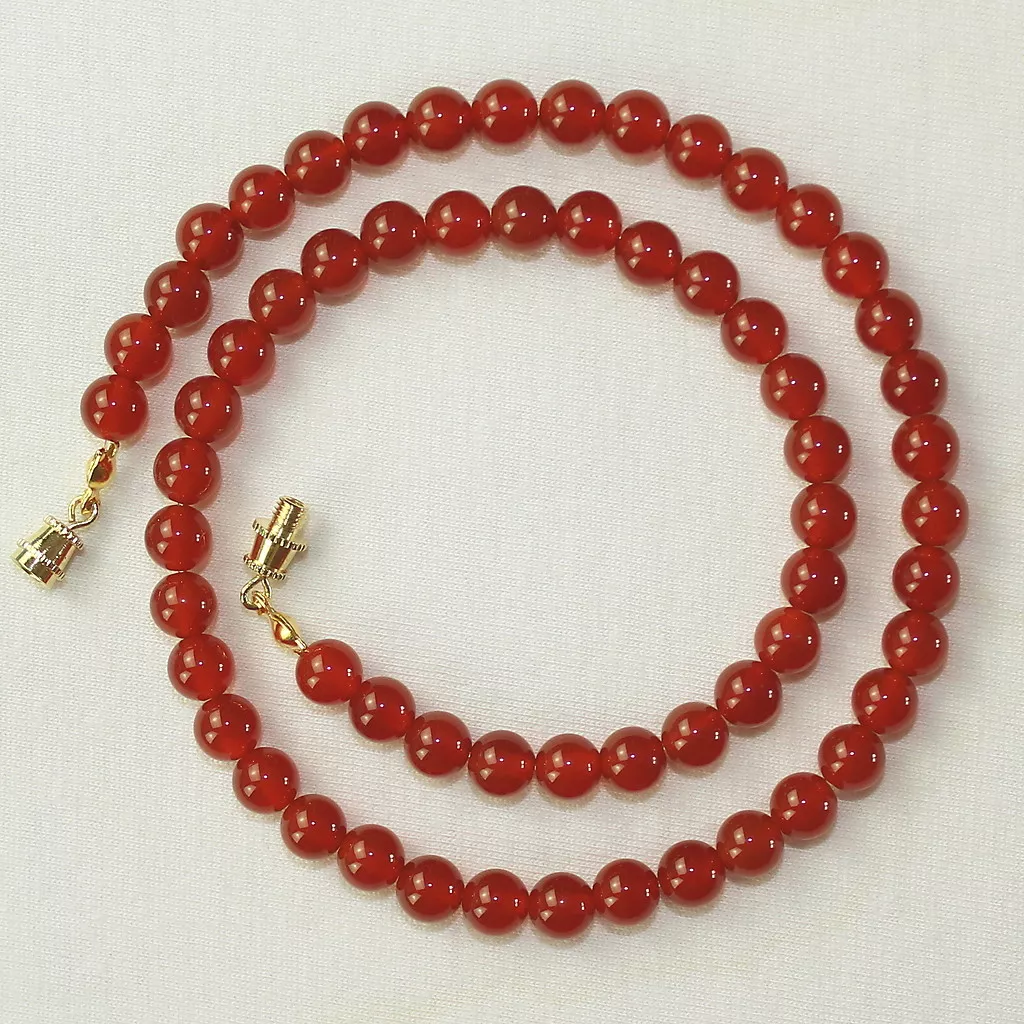 Carnelian Necklace 6mm Genuine Natural 6 mm Carnelian Beads Red