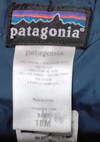 PATAGONIA "BABY PUFF RIDER OVERALLS" ~BIB SKI/SNOWBOARD PANTS ~ST #60470 ~18 mo. - Bild 4 von 10