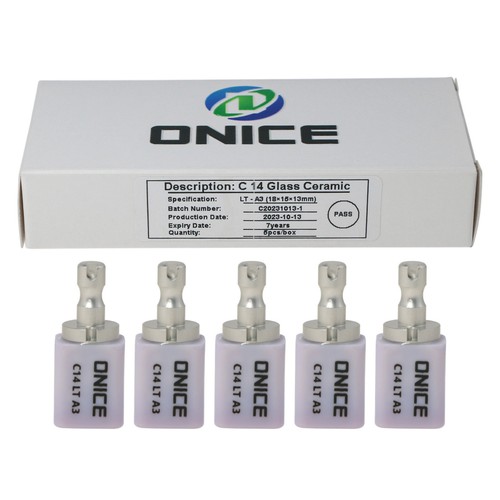 Dental C14 Lithium Disilicate Glass-Ceramic Block CAD/CAM Cerec Emax LT BL1 BL2 - Picture 12 of 54