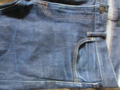 UNIQLO Vintage Moda KAIHARA Japonés Línea Roja Ribete Denim JEANS 31 32 X 34 - Imagen 14 de 24