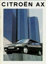 Citroen AX 1993-1994 UK Market Sales Brochure GTi, Forte, Echo Plus, Echo, Debut