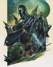 STAR WARS: THE MANDALORIAN Triple Signed Cast Photo -3 GENUINE SIGNED AUTOGRAPH STAR WARS: THE MANDALORIAN Triple Signed Cast Photo -3 GENUINE SIGNED AUTOGRAPH