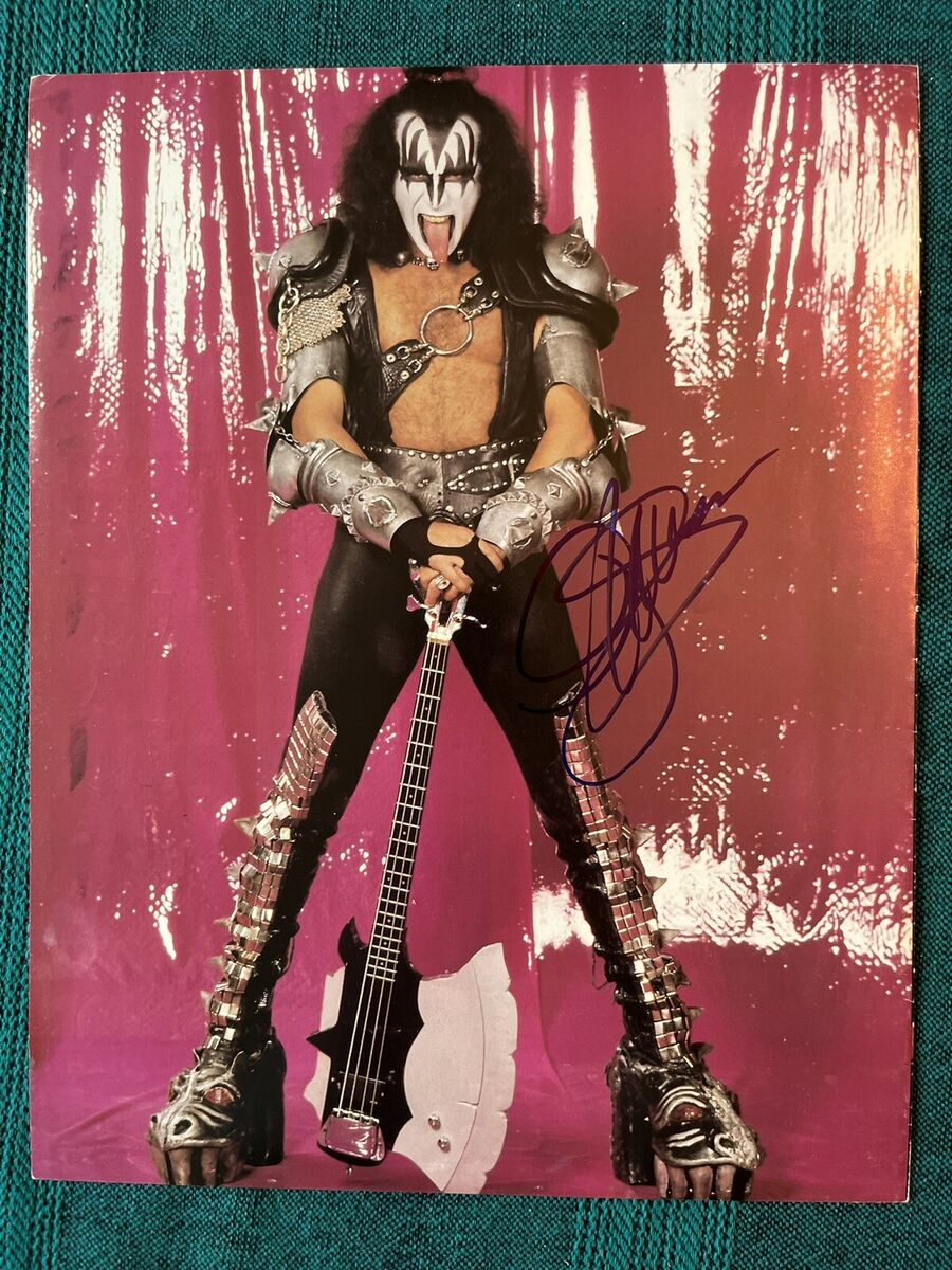 Gene Simmons Bassist Of KISS Rock Band autographed photo | eBay