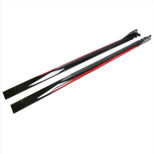For Hyundai Elantra Sedan 2017-2024 Car Side Skirts Splitter Lip Red Black 78" - Picture 5 of 12